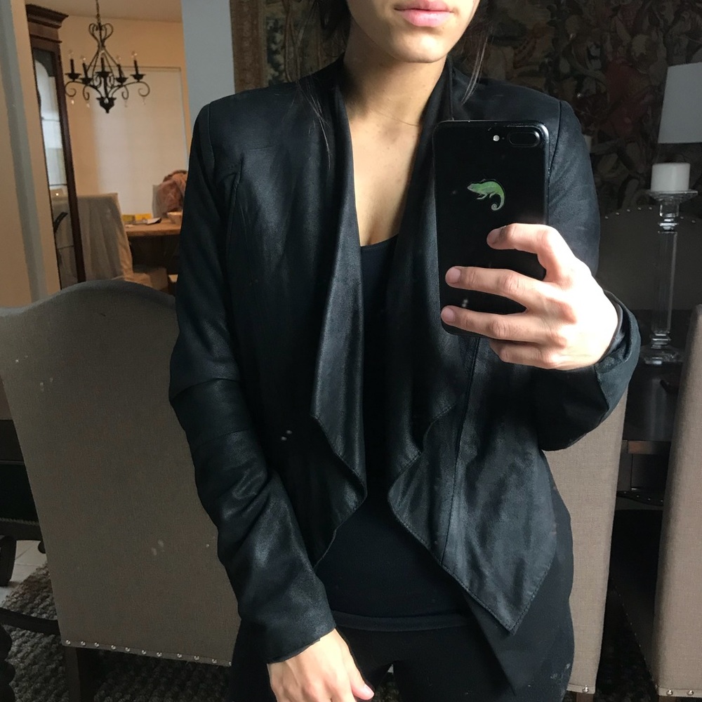 Neumann Marcus Black Crip Jacket - image 2